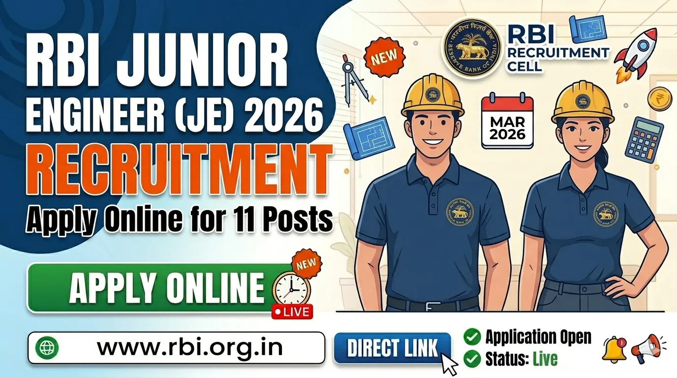 RBI Junior Engineer (JE) Recruitment 2026