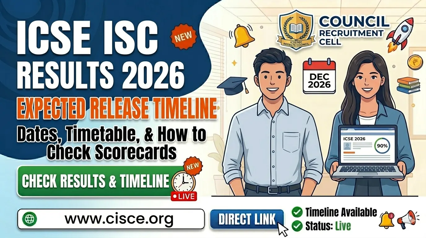 ICSE ISC Results 2026