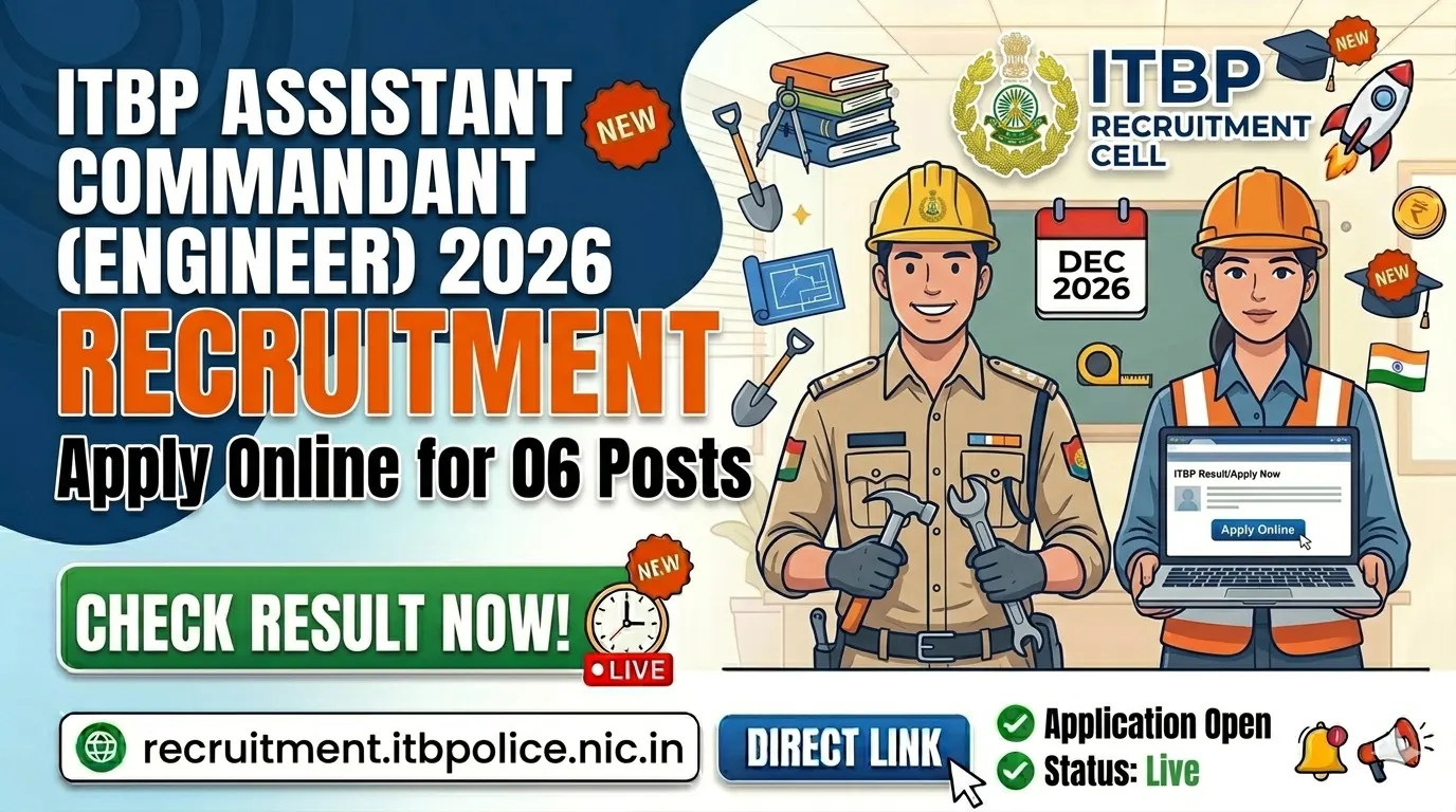 ITBP Assistant Commandant (Engineer) Recruitment 2026